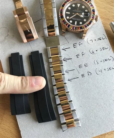 oysterflex rolex band|Rolex oysterflex strap size chart.